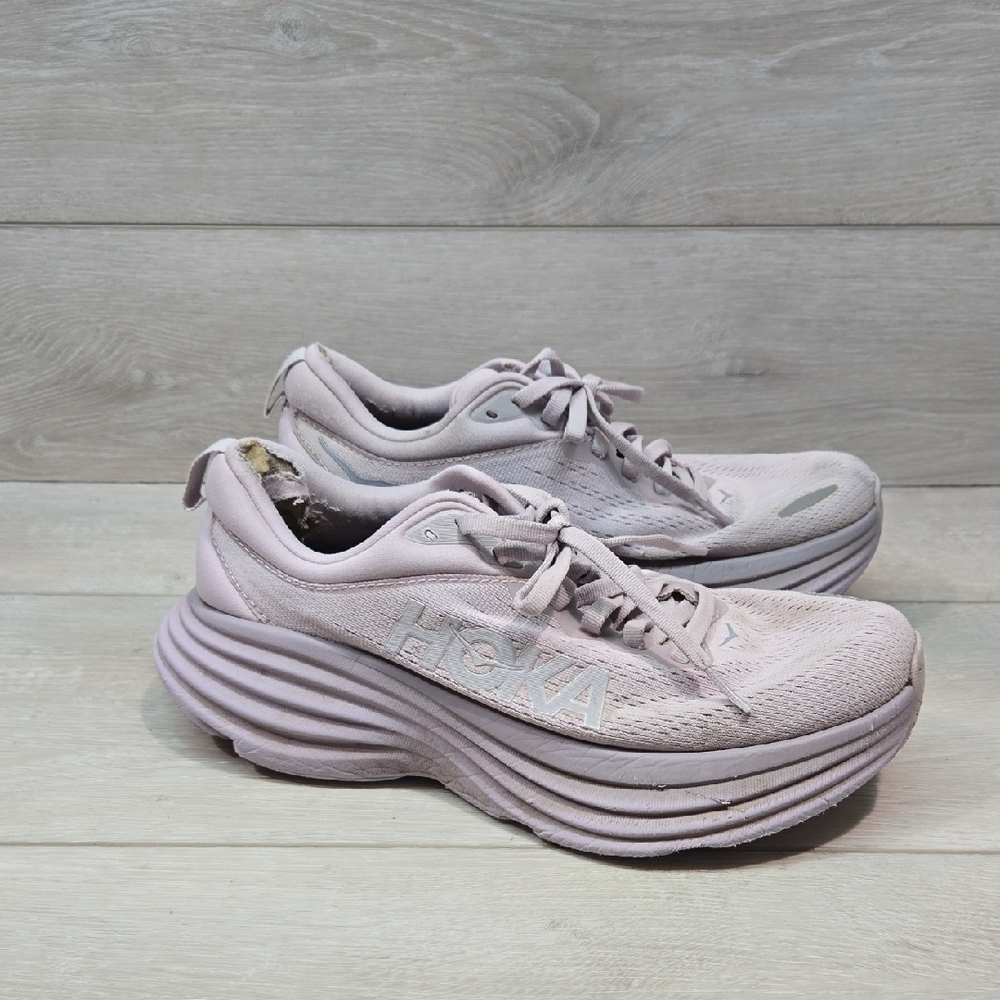 Hoka Women's Light Pink Athletic Running Shoes